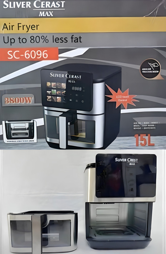 سرخ کن سیلور کرست مدلSC6096 دو المنت ۱۵ لیتر